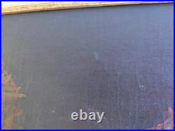 Tableau Ancien Huile Peinture Ecole Francaise Lapin Lievre Fruit Baroque XIX 19