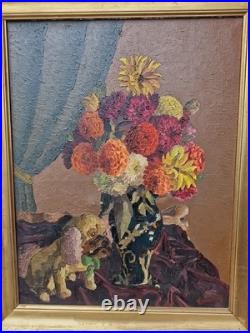 Tableau Ancien Huile Sur Toile Bouquet De Fleurs Tableau Ancien Huile Sur Toile Bouquet De Fleurs