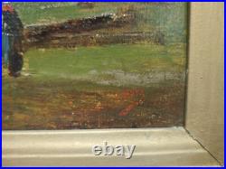 Tableau Ancien Huile Sur Toile École Barbizon 19e Lucien Felix Henry