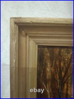 Tableau Ancien Huile Sur Toile École Barbizon 19e Lucien Felix Henry