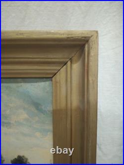 Tableau Ancien Huile Sur Toile École Barbizon 19e Lucien Felix Henry