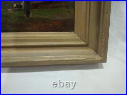 Tableau Ancien Huile Sur Toile École Barbizon 19e Lucien Felix Henry