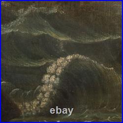 Tableau Ancien Huile sur Toile École de France du XVIIIe Siècle Original
