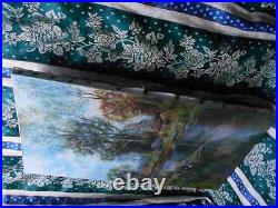Tableau Ancien Peinture Huile sur Toile Ecole de Barbizon Vache Campagne XIXeme