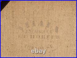 Tableau Ancien. Portrait Homme. Peinture huile sur toile signé. Style XlXeme