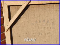 Tableau Ancien. Portrait Homme. Peinture huile sur toile signé. Style XlXeme
