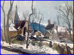 Tableau Anders Osterlind (1887-1960) ecole de crozant impressionniste neige