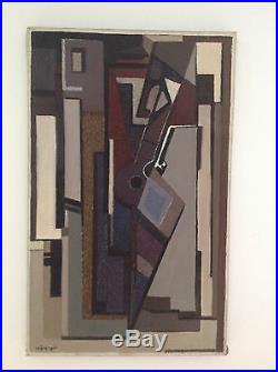 Tableau Charles MERANGEL (1908-1993) cubiste école de paris abstrait