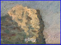 Tableau HST Scène de Plage à SUZAC Signé XXème IMPRESSIONIST PAINTING