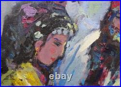 Tableau Huile Portrait Femmes Orientaliste XXeme
