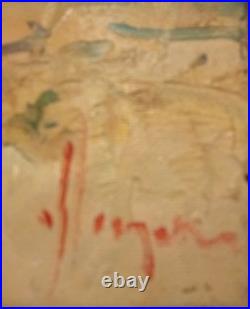 Tableau Huile sur Toile 30 x 40 cm de LES AMANTS FACE A LA MER Dominique Kleiner