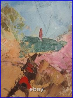 Tableau Huile sur Toile 30 x 40 cm de LES AMANTS FACE A LA MER Dominique Kleiner