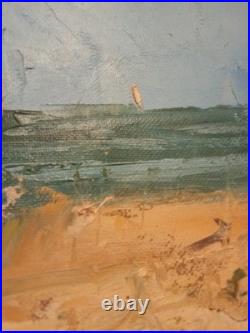 Tableau Huile sur Toile 30 x 40 cm de LES AMANTS FACE A LA MER Dominique Kleiner