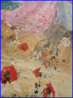 Tableau Huile sur Toile 30 x 40 cm de LES AMANTS FACE A LA MER Dominique Kleiner