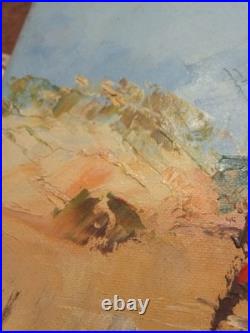 Tableau Huile sur Toile 30 x 40 cm de LES AMANTS FACE A LA MER Dominique Kleiner