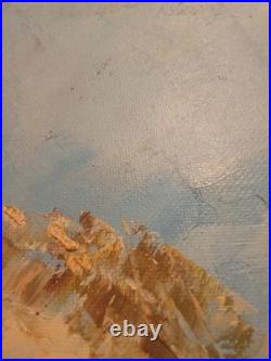 Tableau Huile sur Toile 30 x 40 cm de LES AMANTS FACE A LA MER Dominique Kleiner