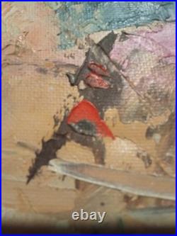 Tableau Huile sur Toile 30 x 40 cm de LES AMANTS FACE A LA MER Dominique Kleiner