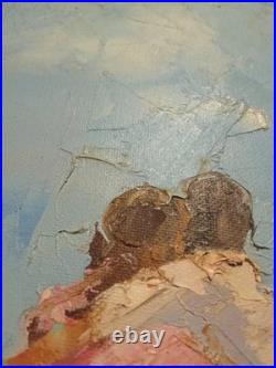 Tableau Huile sur Toile 30 x 40 cm de LES AMANTS FACE A LA MER Dominique Kleiner