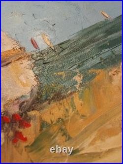 Tableau Huile sur Toile 30 x 40 cm de LES AMANTS FACE A LA MER Dominique Kleiner