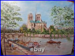 Tableau Huile sur toile Notre Dame de Paris