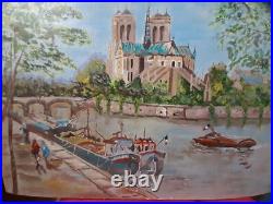 Tableau Huile sur toile Notre Dame de Paris