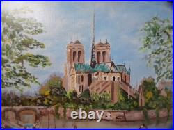 Tableau Huile sur toile Notre Dame de Paris