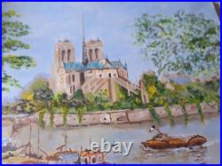 Tableau Huile sur toile Notre Dame de Paris