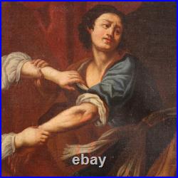 Tableau Joseph et la femme de Putiphar huile sur toile peinture 18ème siècle Tableau Joseph et la femme de Putiphar huile sur toile peinture 18ème siècle