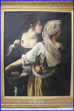 Tableau Judith et sa Servante Ecole Italienne XIXème siècle