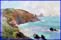 Tableau Louise-Yvonne SALONNE (1903-1990) Huile sur toile PORSPODER, 1934 Tableau Louise-Yvonne SALONNE (1903-1990) Huile sur toile PORSPODER, 1934