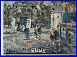 Tableau Montmartre Paris huile sur toile signée Raymond Besse