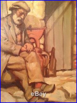 Tableau Orientaliste FERNAND MAJOREL (1898-1965) Portrait d'Homme cadre BOUCHE