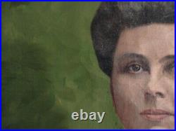 Tableau Original Huile sur Toile portrait Femme signé Émile Ralambo (1879-1963)