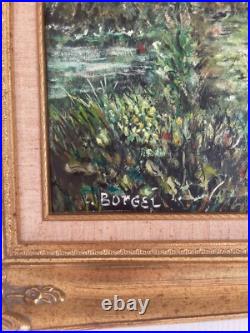 Tableau Peinture Huile Toile Champ Campagne Nature Paysage Vert Encadré Signé Tableau Peinture Huile Toile Champ Campagne Nature Paysage Vert Encadré Signé