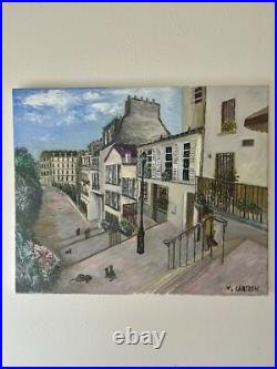 Tableau Sur Toile Rue De Paris Peinture À Huile Impressionnisme