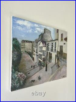 Tableau Sur Toile Rue De Paris Peinture À Huile Impressionnisme