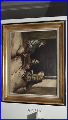 Tableau ancien huile sur toile