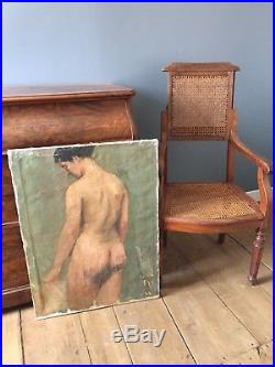 Tableau ancien huile sur toile nu féminin circa 1940-1950 benezit auction Tableau ancien huile sur toile nu féminin circa 1940-1950 benezit auction