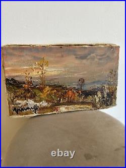 Tableau ancien huile sur toile signé