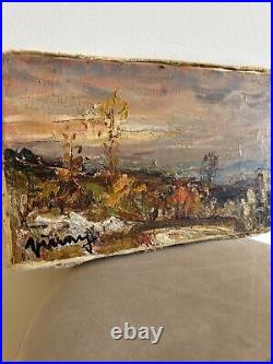 Tableau ancien huile sur toile signé