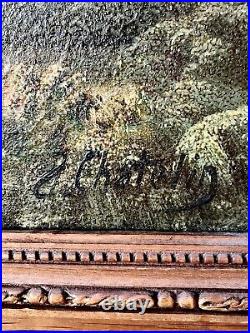 Tableau ancien huile sur toile signé