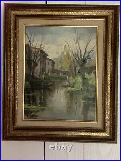 Tableau ancien huile sur toile signé