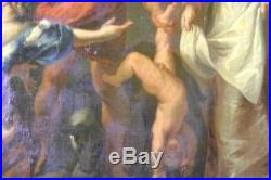 Tableau, ancien, jugement de Salomon, XVII-XVIIIeme, bible, Rubens, école flamande