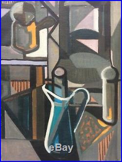 Tableau cubiste Jean Claude LIBERT (1917-1995) Moly Sabata 1949 Gleizes