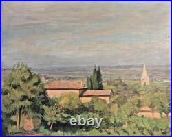 Tableau de Paul Janin Villié-Morgon et la Bresse 1934 Lyon
