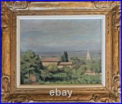 Tableau de Paul Janin Villié-Morgon et la Bresse 1934 Lyon