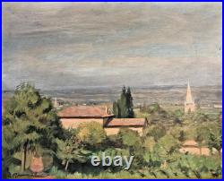 Tableau de Paul Janin Villié-Morgon et la Bresse 1934 Lyon