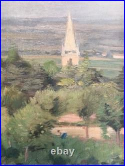 Tableau de Paul Janin Villié-Morgon et la Bresse 1934 Lyon