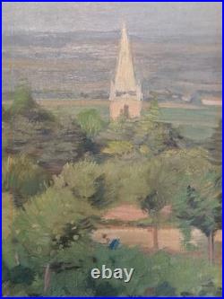 Tableau de Paul Janin Villié-Morgon et la Bresse 1934 Lyon