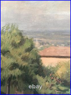 Tableau de Paul Janin Villié-Morgon et la Bresse 1934 Lyon